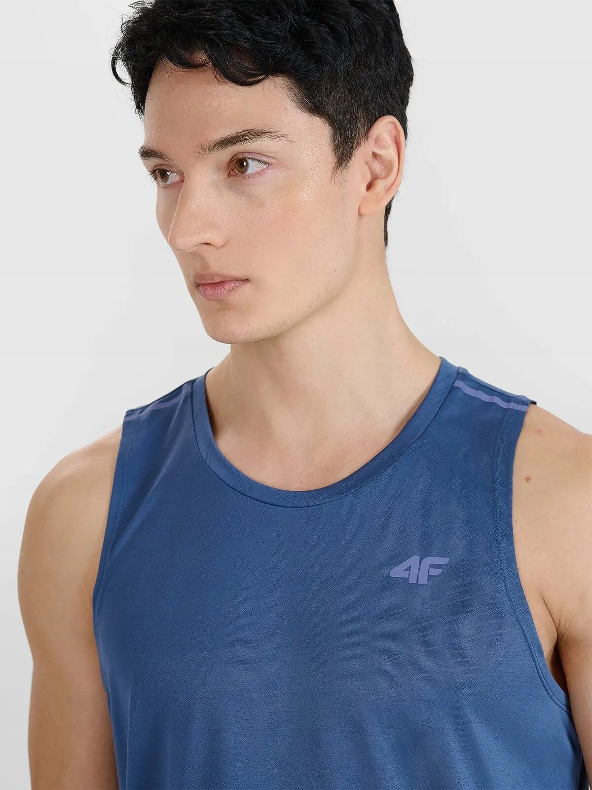 T-SHIRT MĘSKI 4F KOSZULKA TANK TOP SZYBKOSCHNĄCA DO 4/9