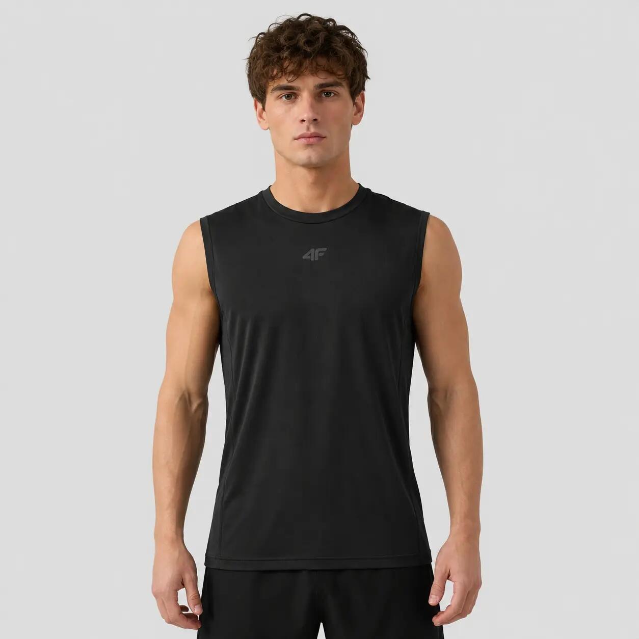 KOSZULKA BEZ RĘKAWÓW 4F T-SHIRT MĘSKI SPORTOWY TRENINGOWY 2/6