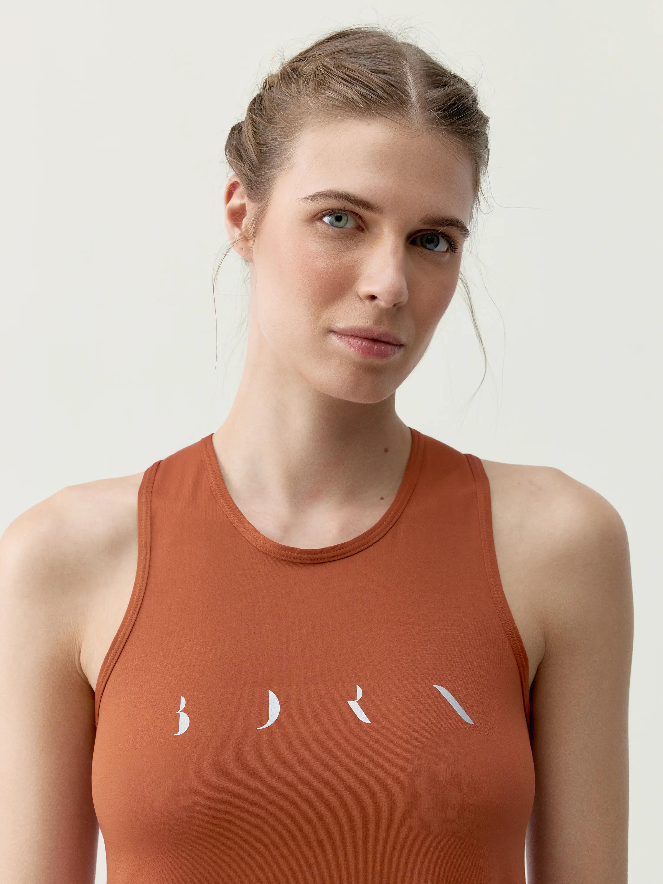 T-shirt de sport femme Baia Sans manches bretelles croisées 3/6