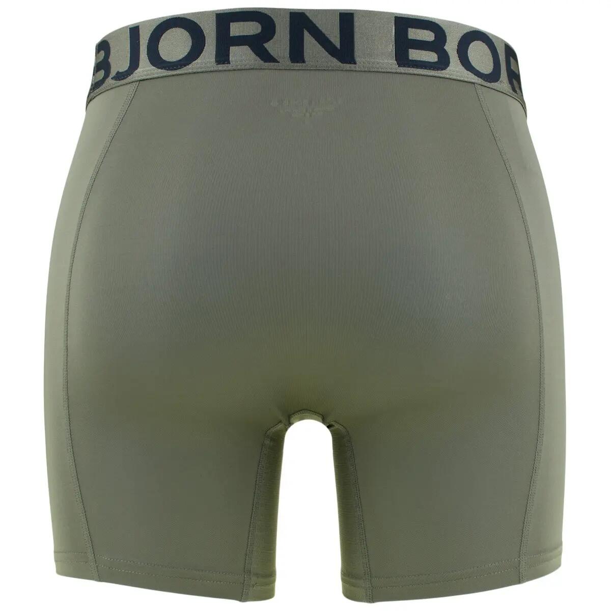 Multi-Sport Heren Sports Lightweight 2-Pack Microfiber Boxers Print Groen 5/5