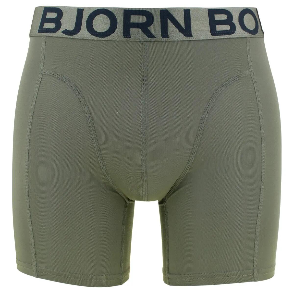 Multi-Sport Heren Sports Lightweight 2-Pack Microfiber Boxers Print Groen 4/5