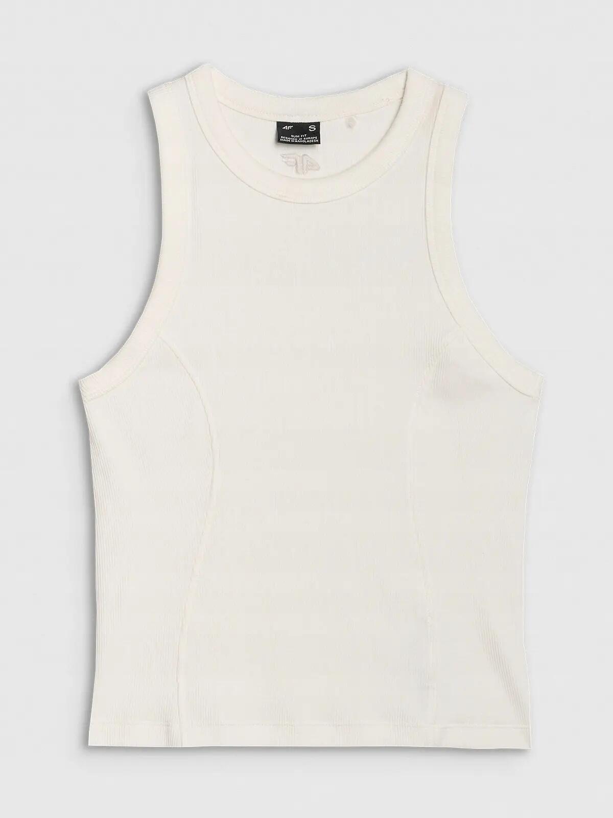 T-SHIRT DAMSKI 4F TOP Z PRĄŻKOWANEJ DZIANINY 6/8