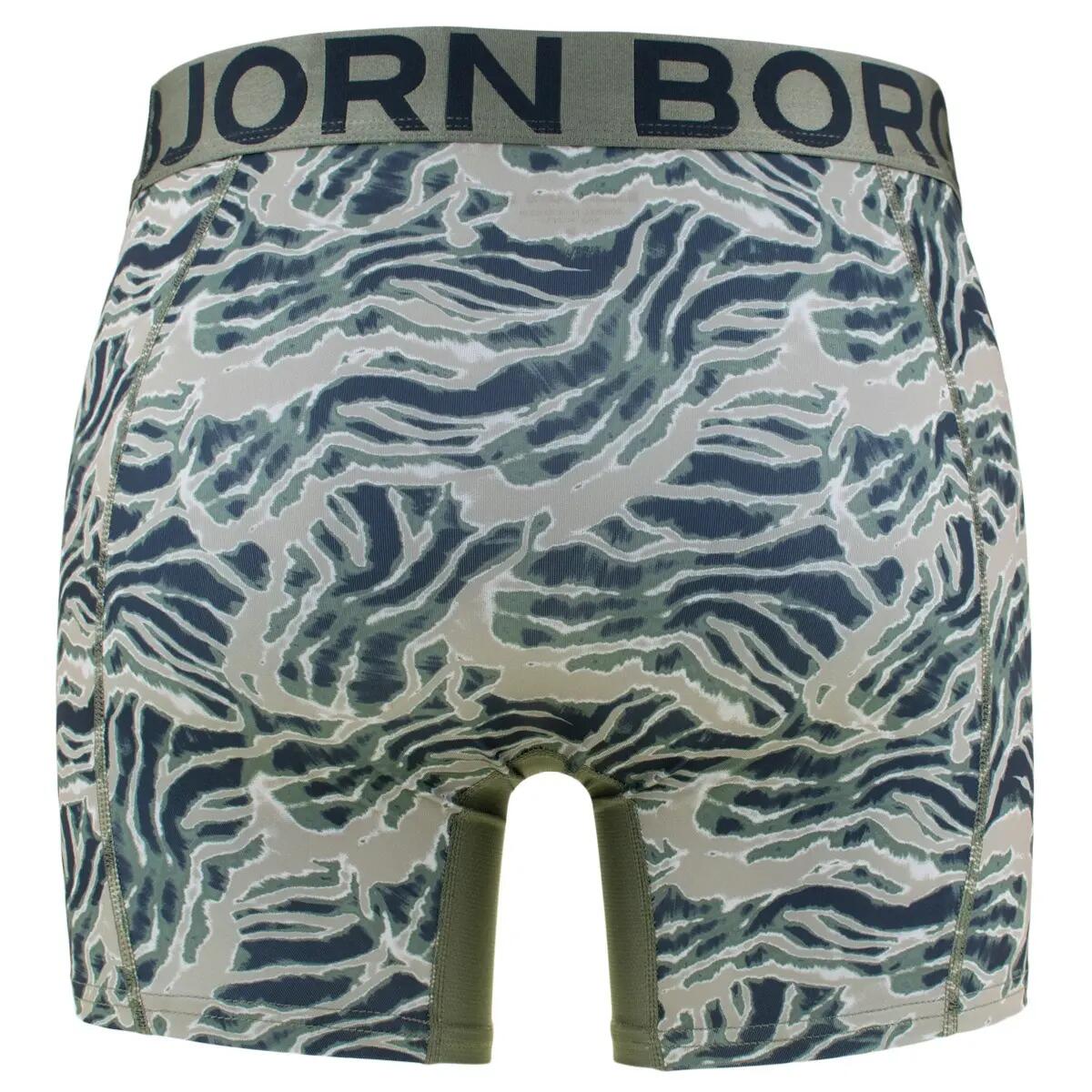 Multi-Sport Heren Sports Lightweight 2-Pack Microfiber Boxers Print Groen 3/5