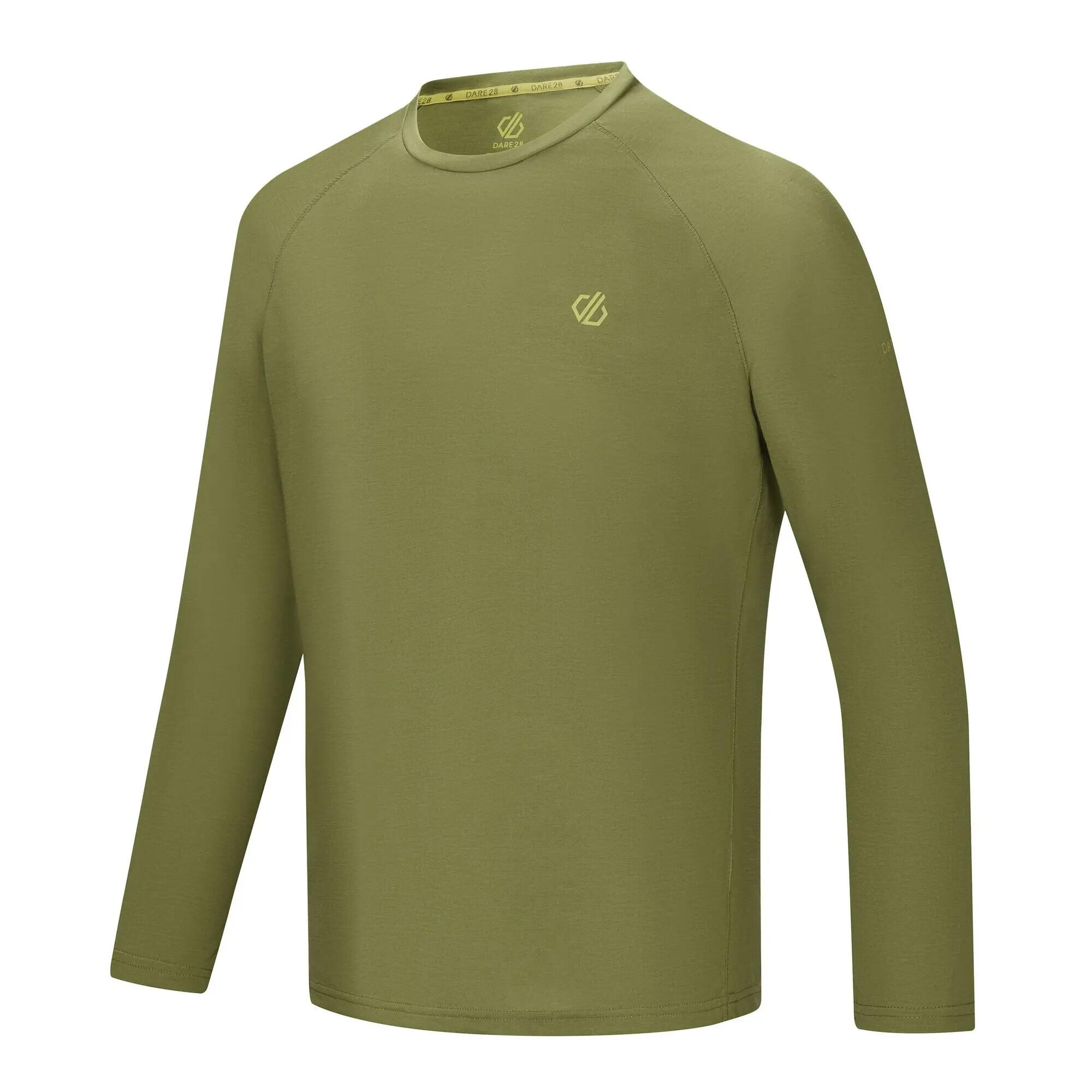T-Shirt Agile de manga comprida para homem (Verde nefrite) 4/6
