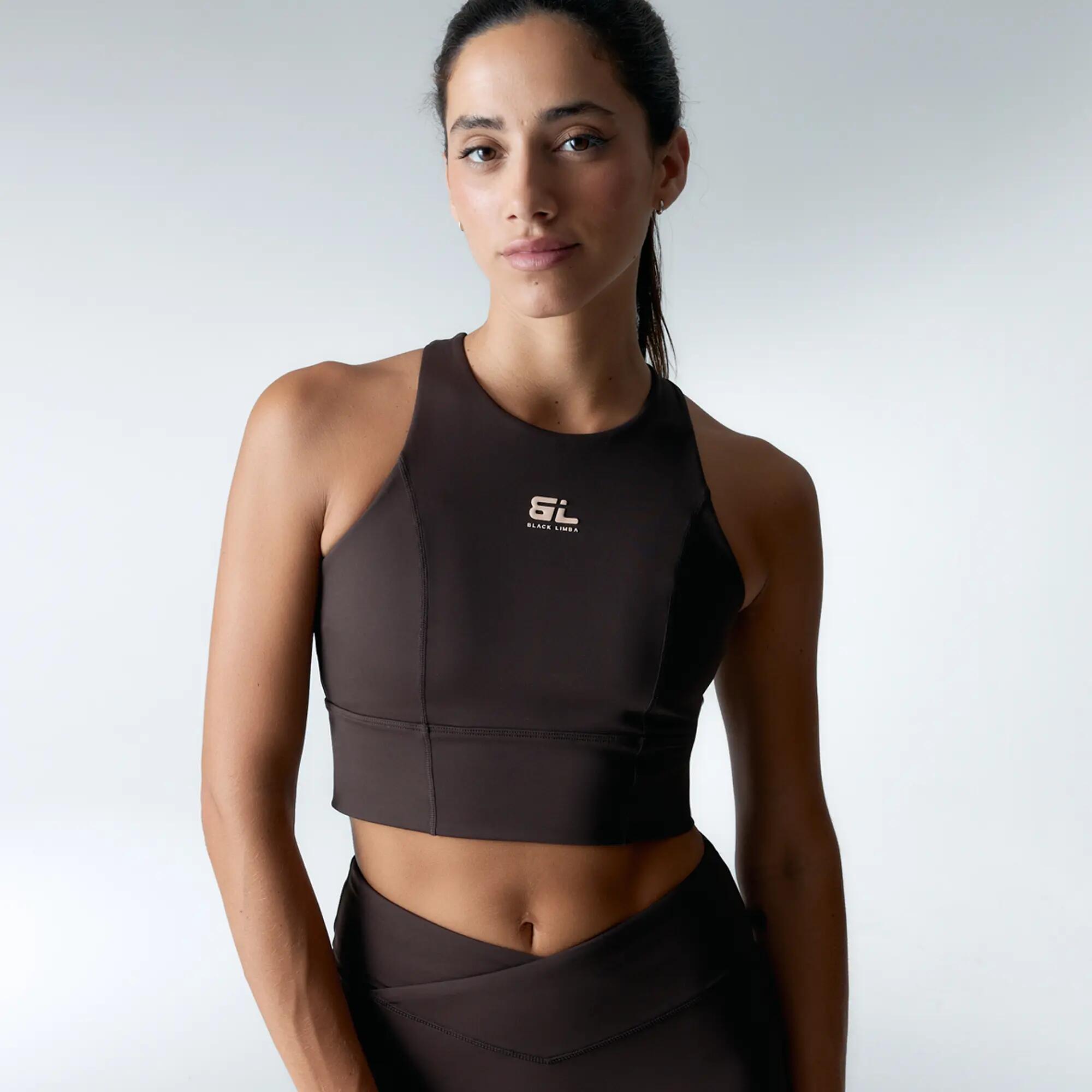 Top desportivo Diardi Suporte Alta das mulher Black Limba 3/6