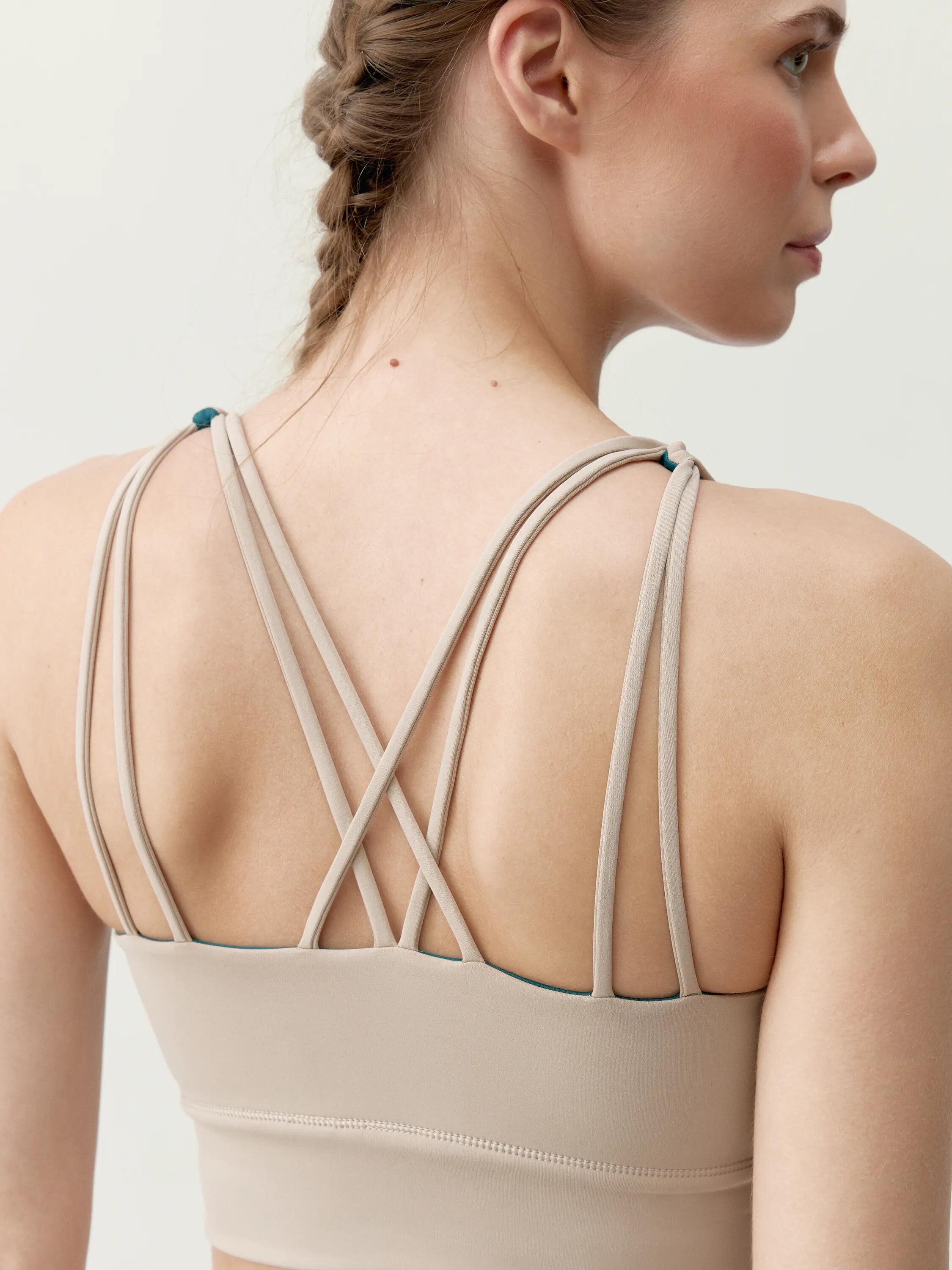 Top sportivo donna Sutra Sostegno medio spalline 6/10