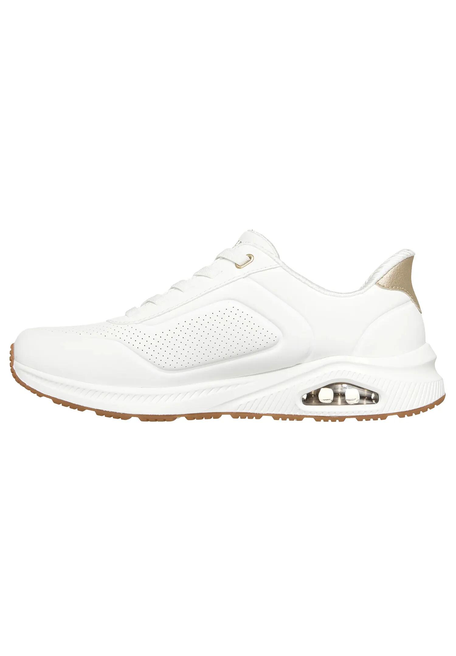 Skechers Damen Arch Fit UNO Relaxing On Air Slip Ins Sneaker White 4/6