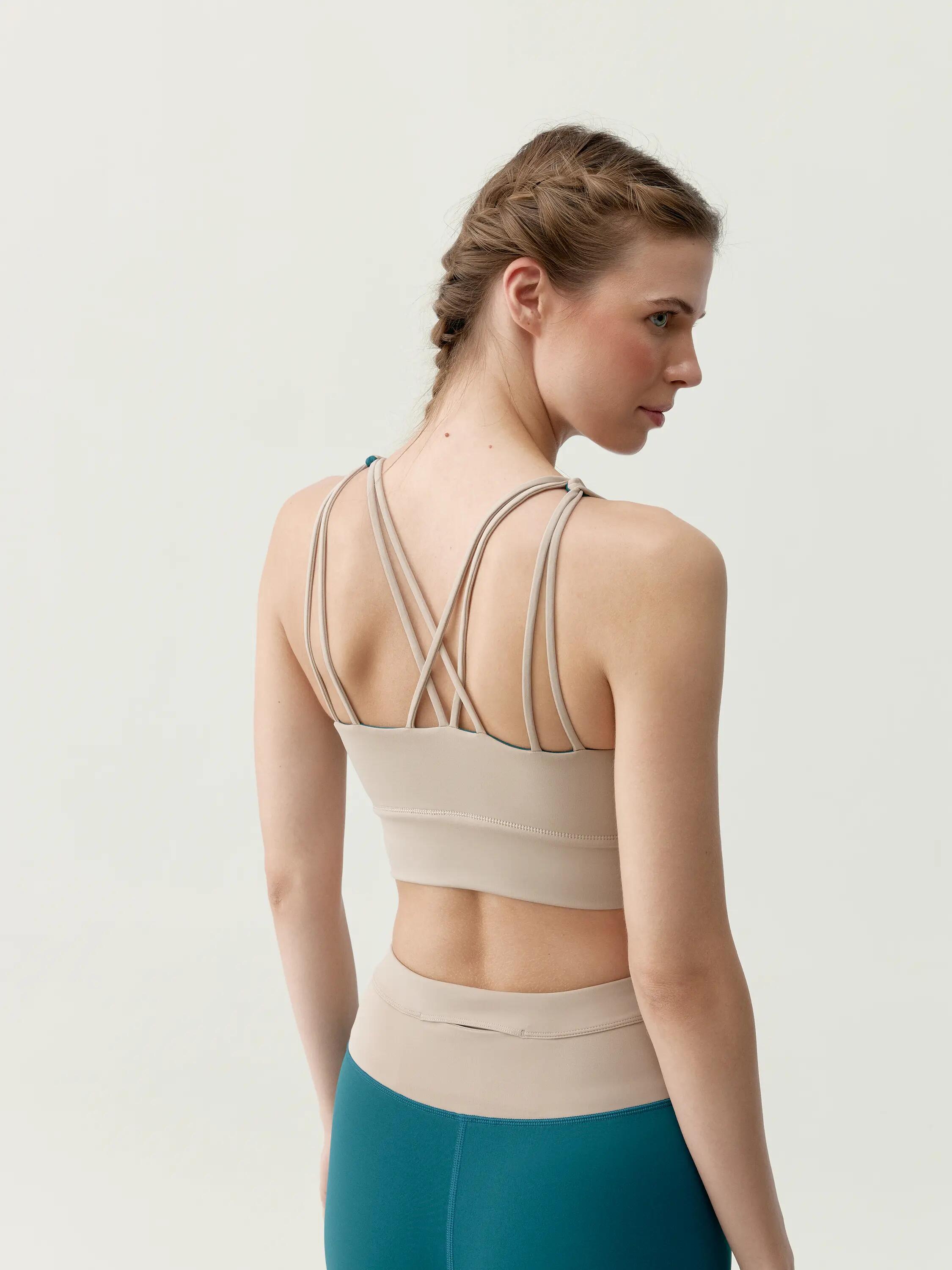 Top sportivo donna Sutra Sostegno medio spalline 5/10