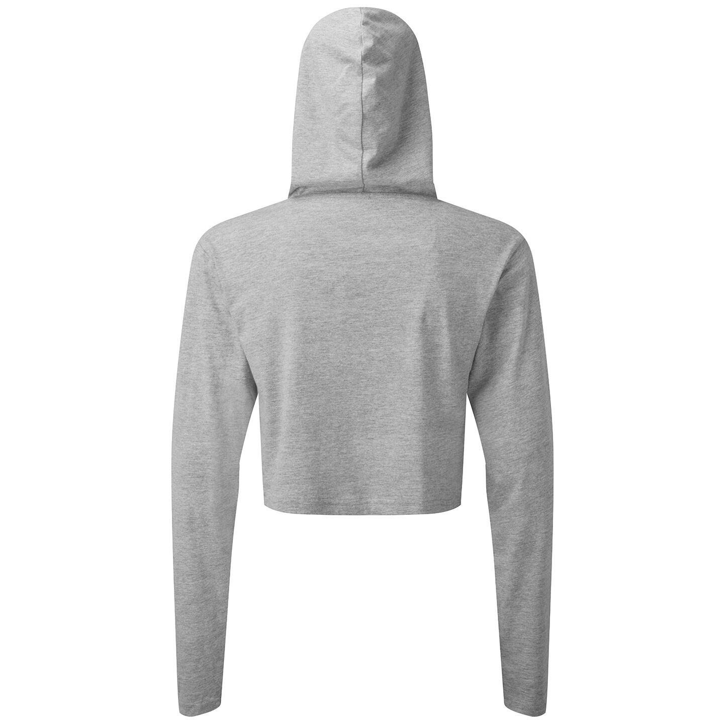 Maglietta Ritagliata Manica Lunga Donna TriDri Erica Grigia 2/4