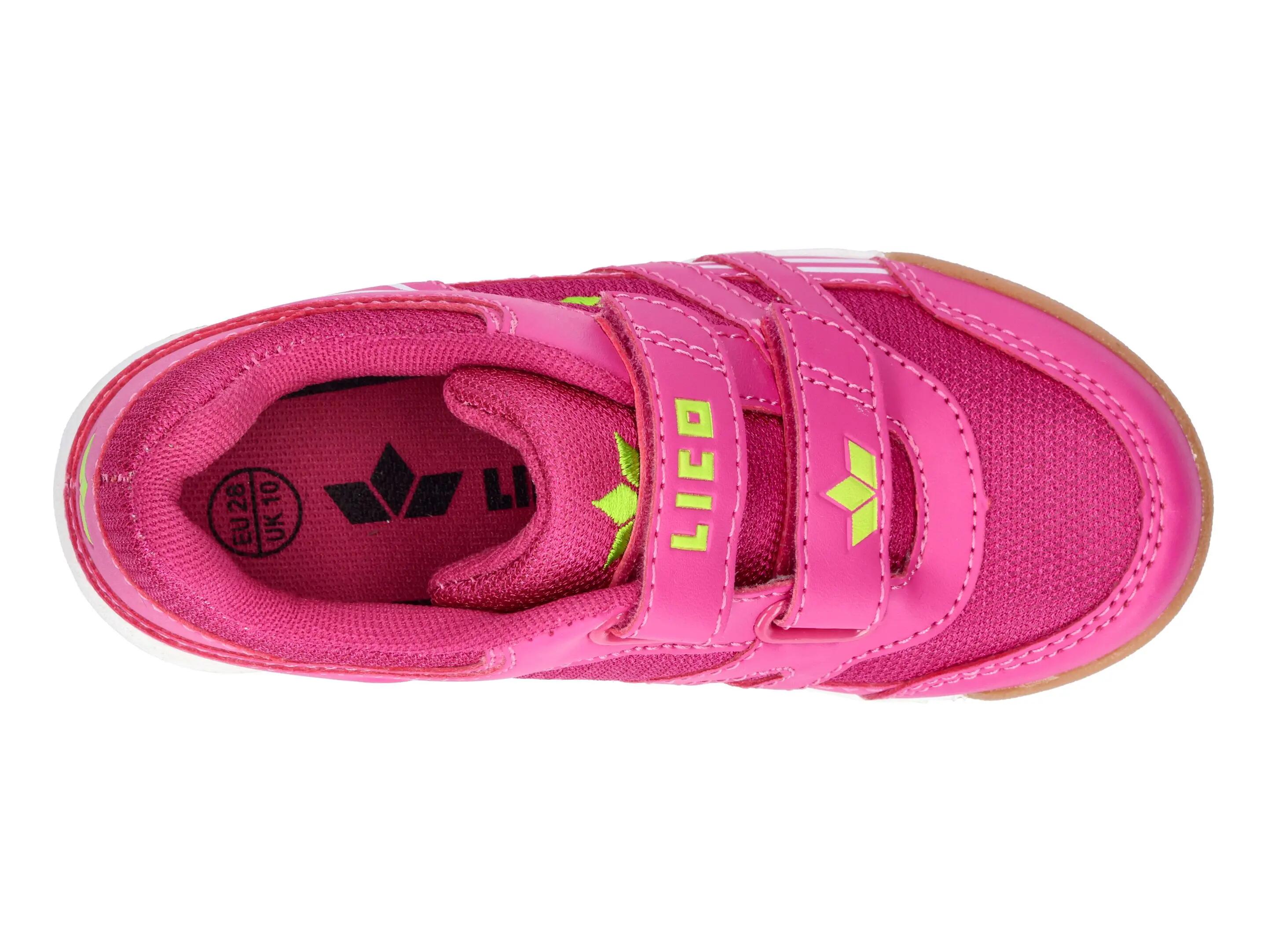 Scarpe - ginnastica - bambina - velcro, nylon - active indoor v - magenta 5/6