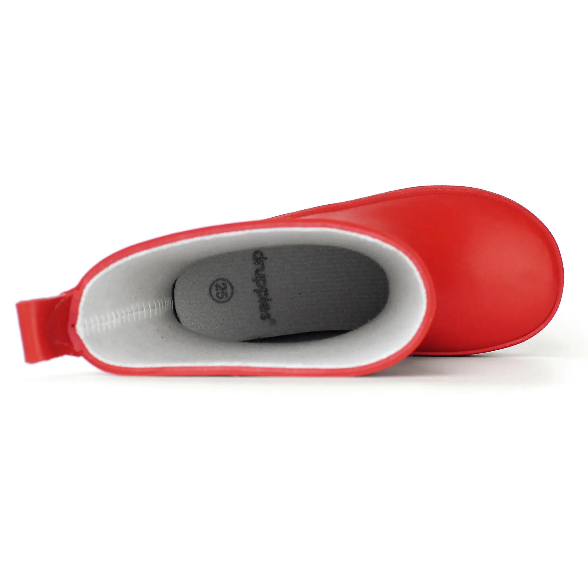 Regenlaarzen Kinderen - Natuurrubber Laarzen - Adventure - Rood - EU 34 6/8