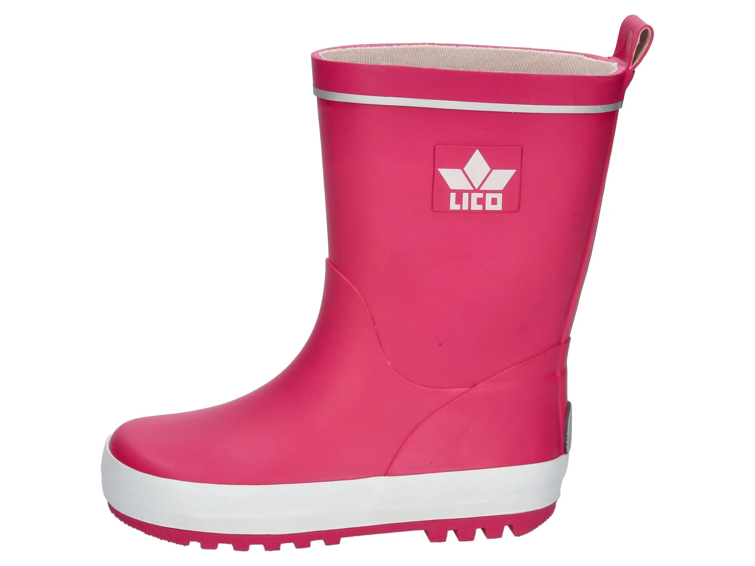 Bottes Lico Samira enfants caoutchouc rose antidérapantes 2/6