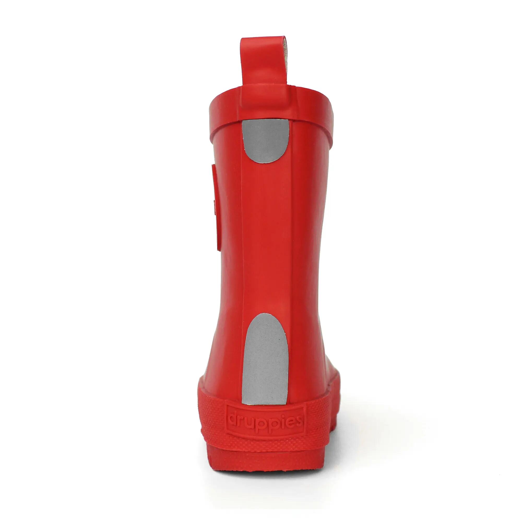 Regenlaarzen Kinderen - Natuurrubber Laarzen - Adventure - Rood - EU 34 4/8