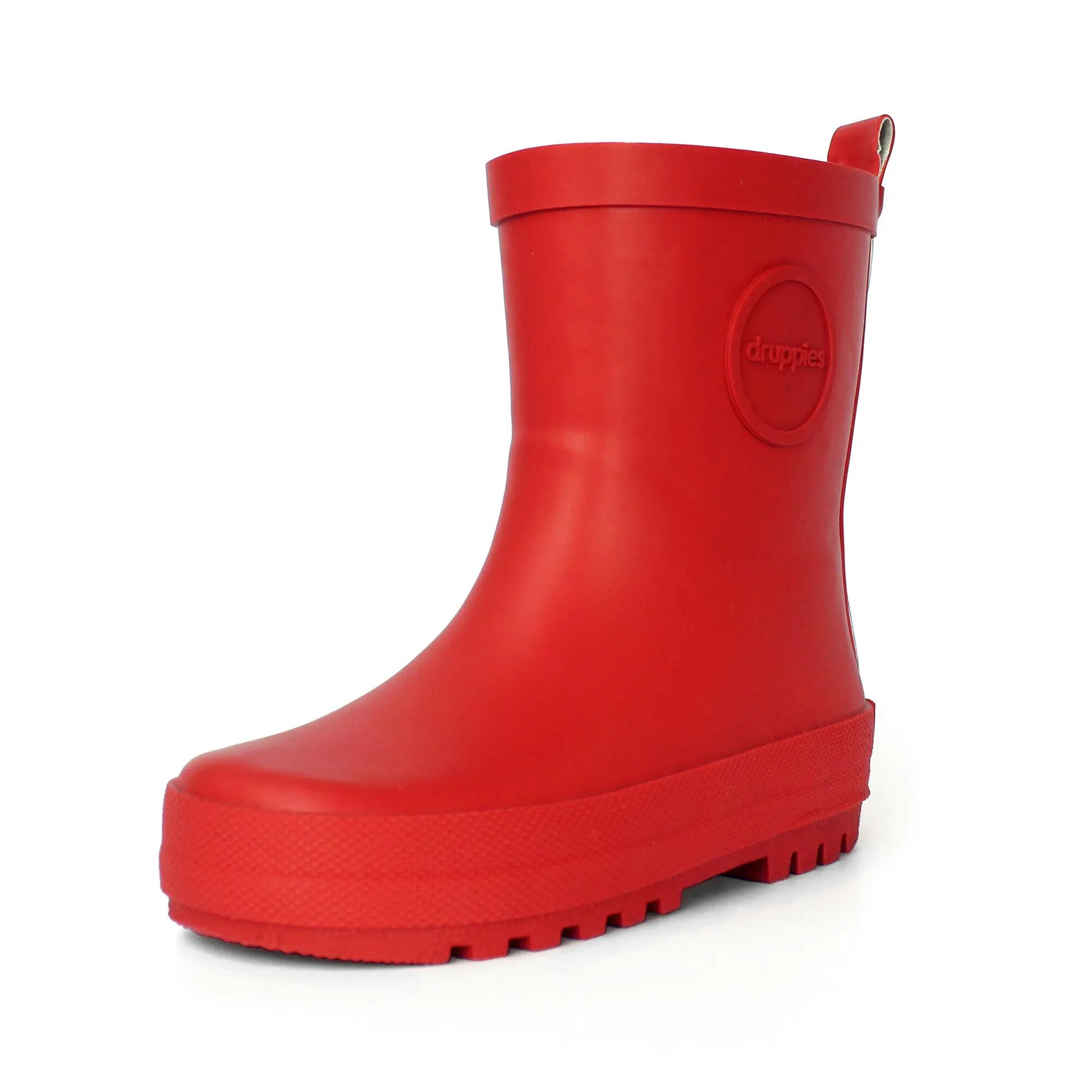 Regenlaarzen Kinderen - Natuurrubber Laarzen - Adventure - Rood - EU 34 3/8