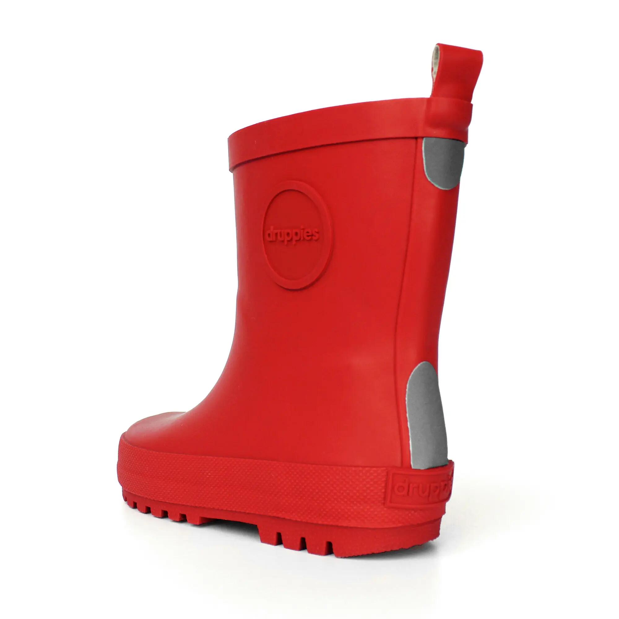 Regenlaarzen Kinderen - Natuurrubber Laarzen - Adventure - Rood - EU 34 2/8