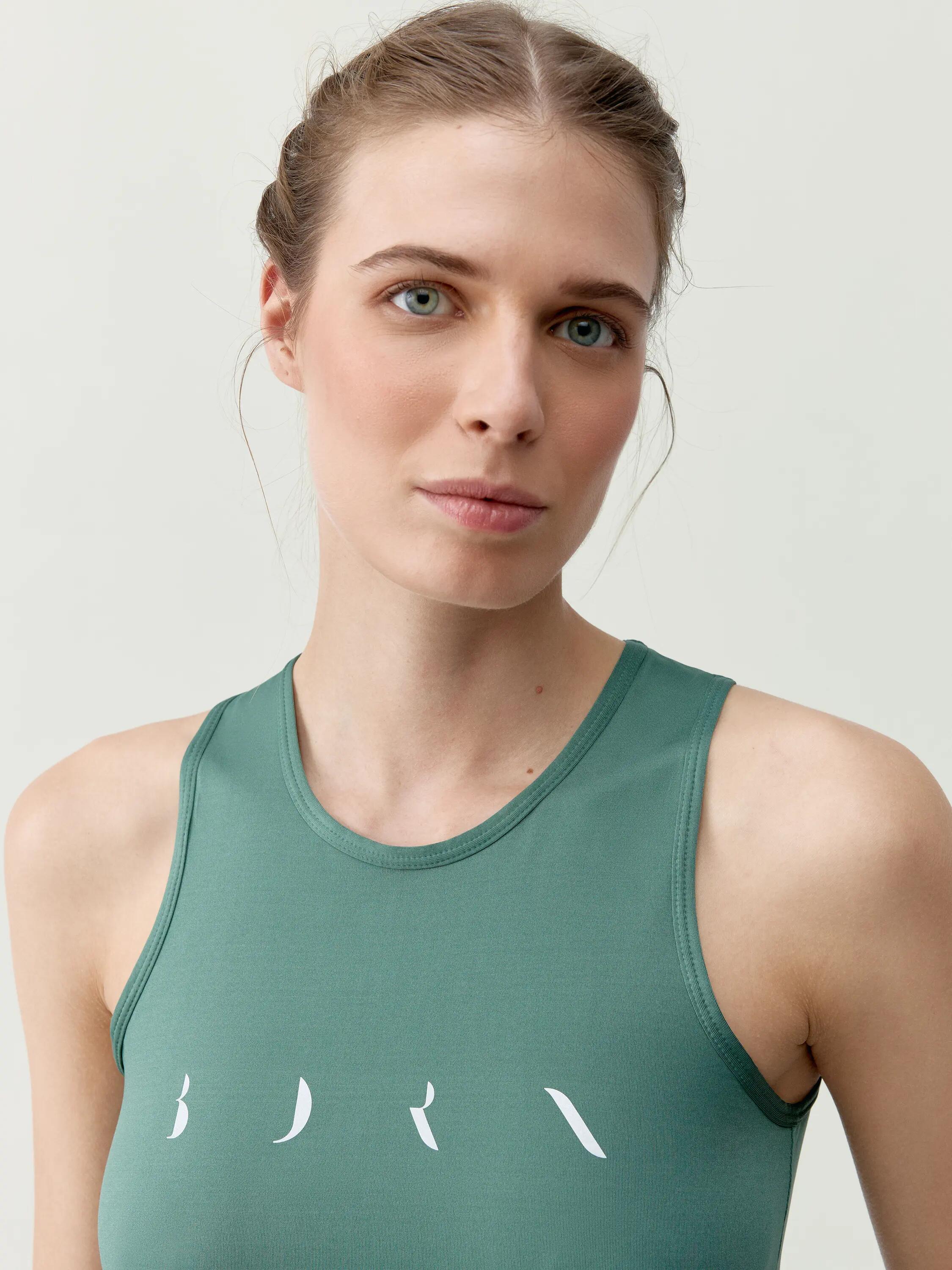 T-shirt sportiva donna Baia Senza maniche spalline incrociate 3/5