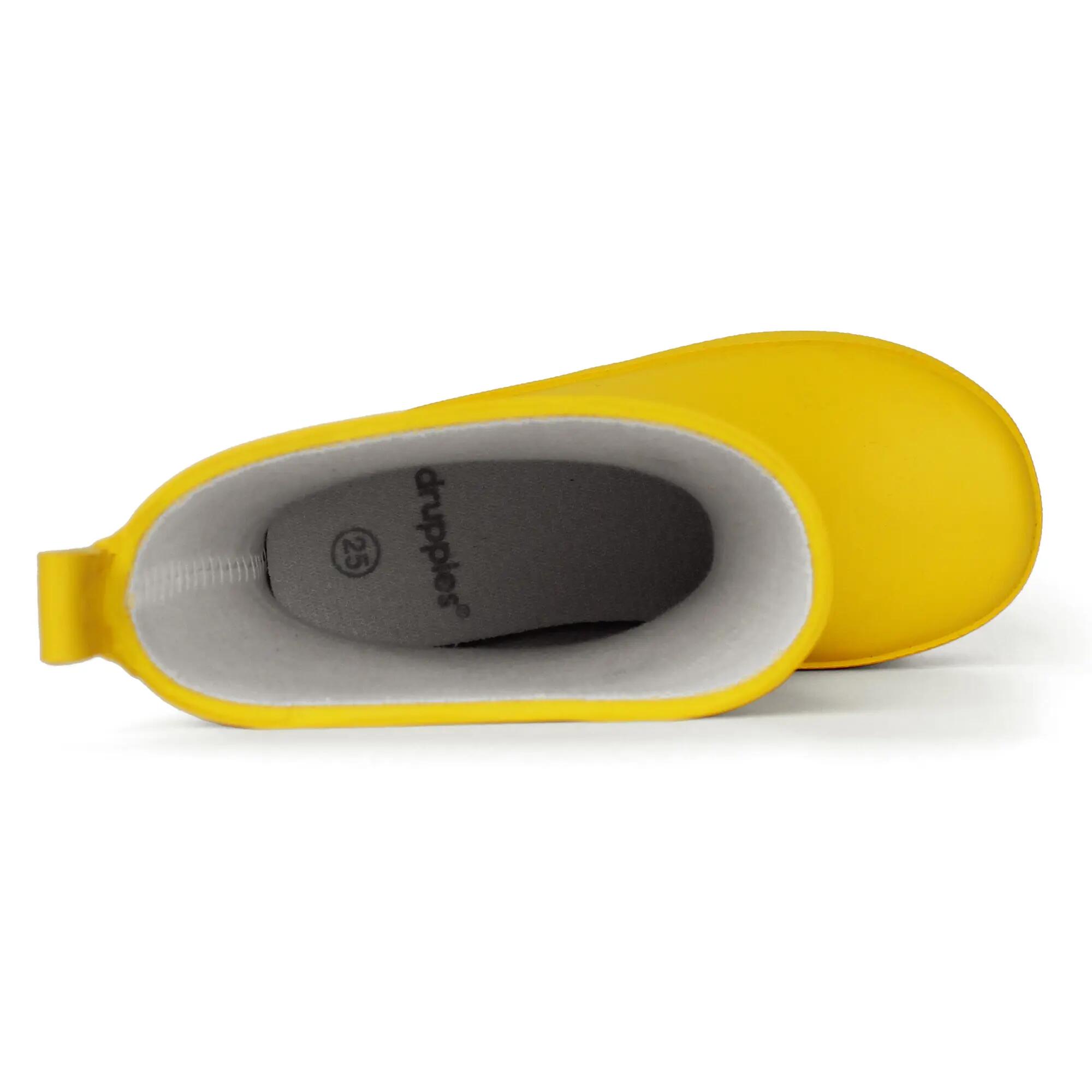 Regenlaarzen Kinderen - Natuurrubber Laarzen - Adventure - Geel - EU 27 6/8