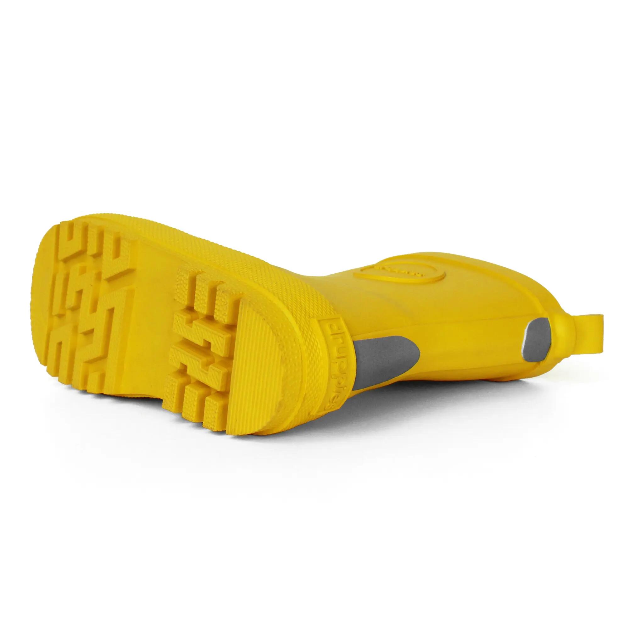 Regenlaarzen Kinderen - Natuurrubber Laarzen - Adventure - Geel - EU 27 5/8