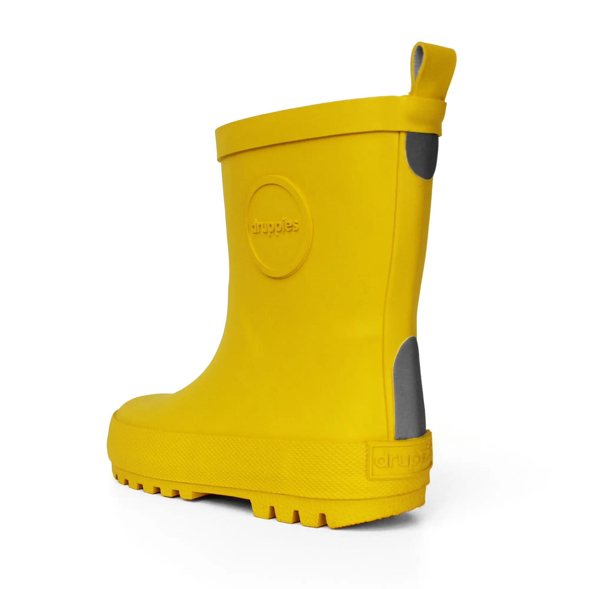 Regenlaarzen Kinderen - Natuurrubber Laarzen - Adventure - Geel - EU 27 2/8