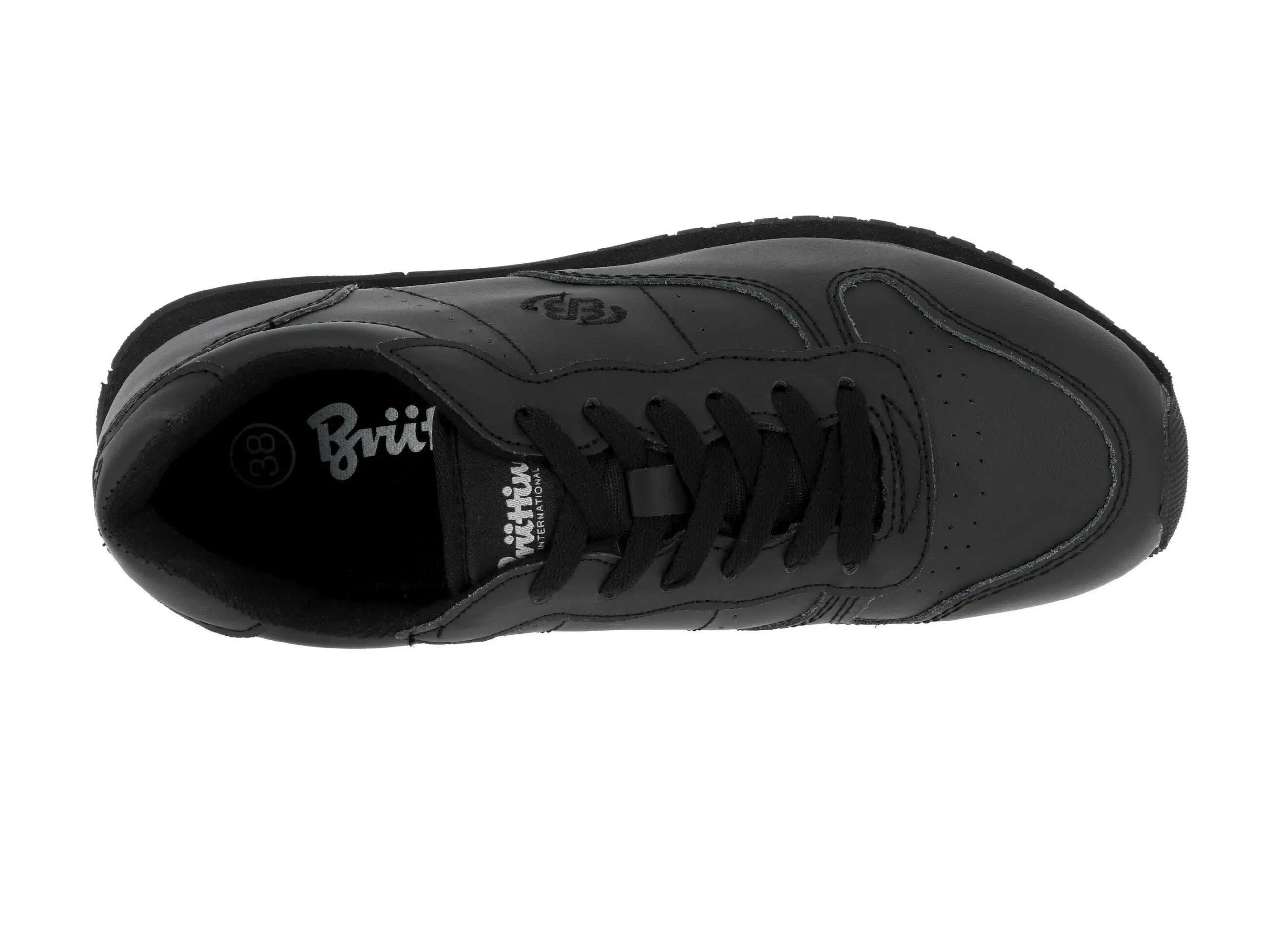 Sneakers Brütting Diamond Classic cuir noir, semelle EVA, semelle amovible 5/6