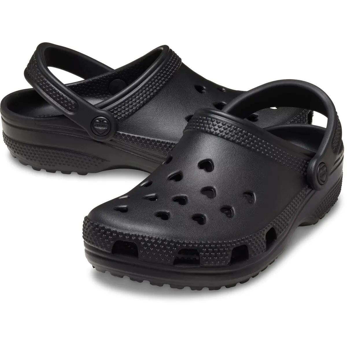 Felnőtt vízi klumpa puha talpú Crocs Classic Hearts Cut Out Clog 3/6