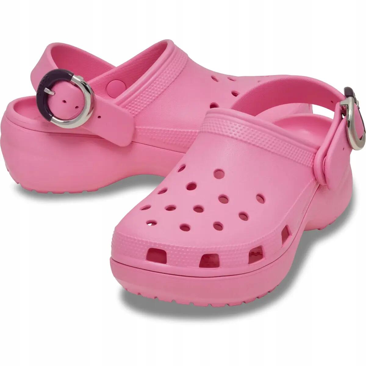 Felnőtt vízi klumpa puha talpú Crocs Classic Platform Dipped Buckle Clog 2/6