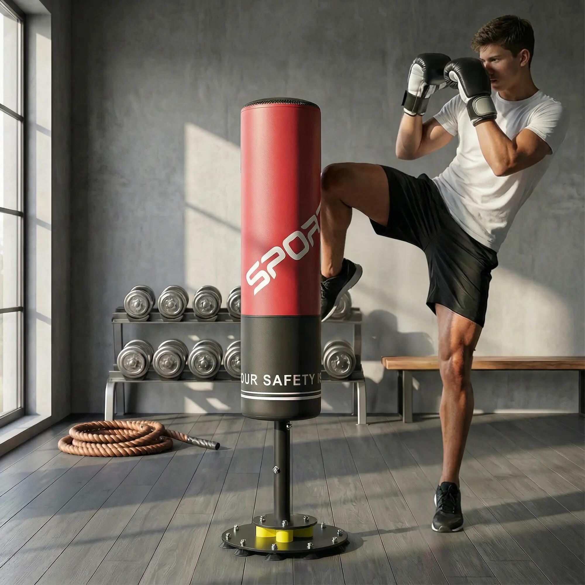 Sac de frappe autoportant - boxing - unisexe - base ventouses 3/6