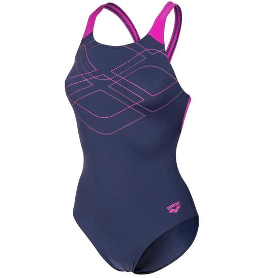 arena Badeanzug Damen Graphic Swimmsuit Swim Pro Back