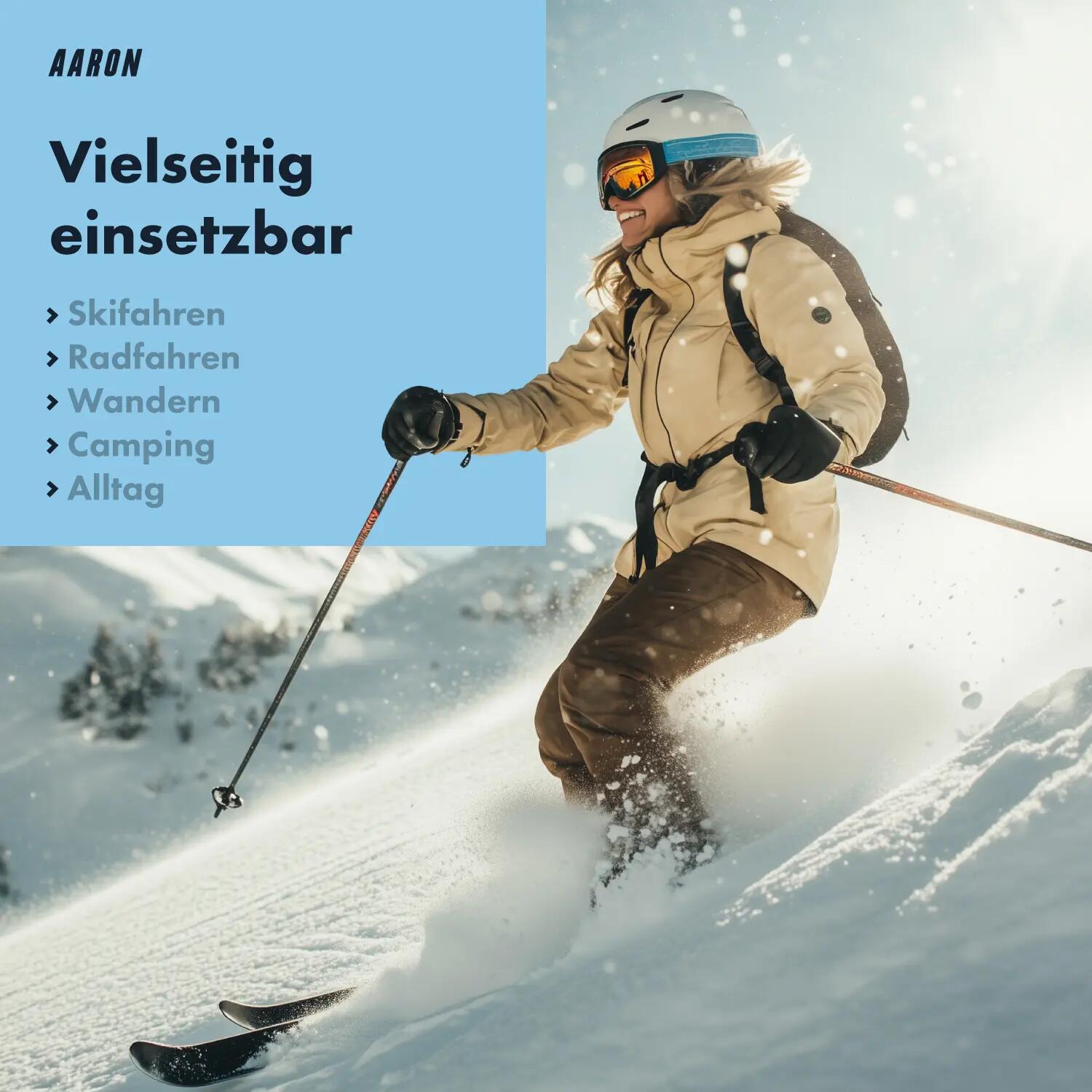 25L Skirucksack, wasserdicht, mit Helmhalter und Regenhülle, Sportrucksack 2/7