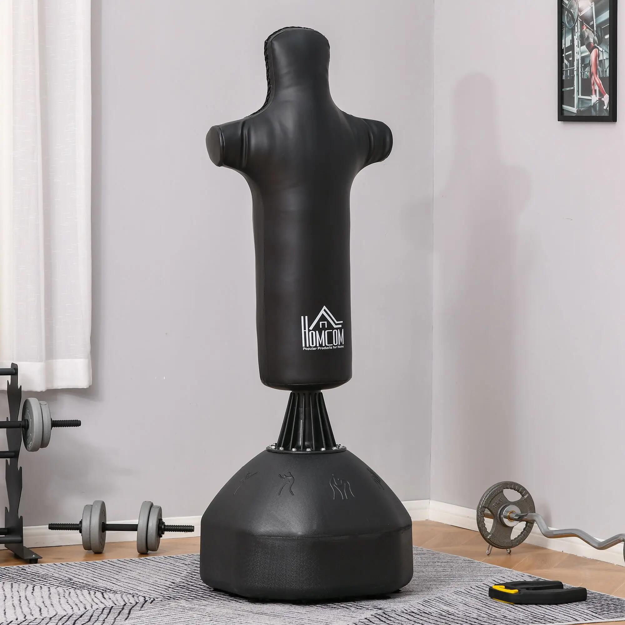 Sac de frappe sur pied - boxe - unisexe - humanoïde noir 4/6