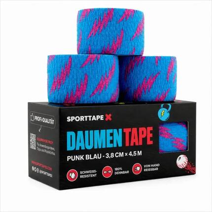 Unisex Gewichtheben Sport-Tape elastisch Blau SPORTTAPE Hook Grip