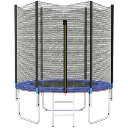 Trampoline d'extérieur avec filet de sécurité Ø180 cm pour enfants et adultes