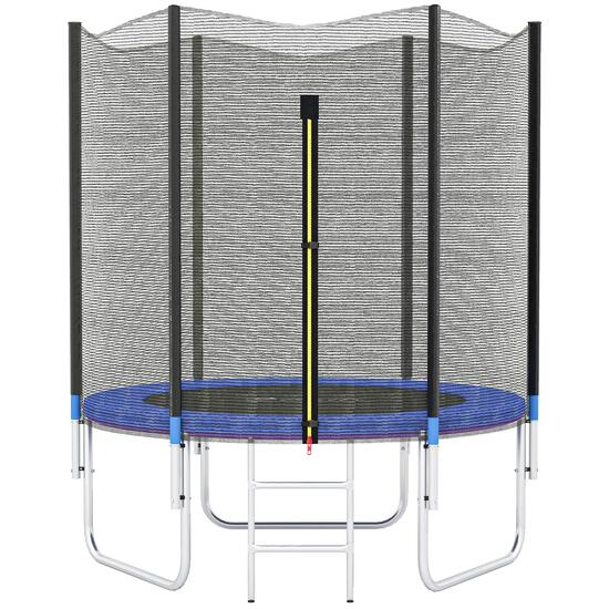 Trampoline d'extérieur avec filet de sécurité Ø180 cm pour enfants et adultes