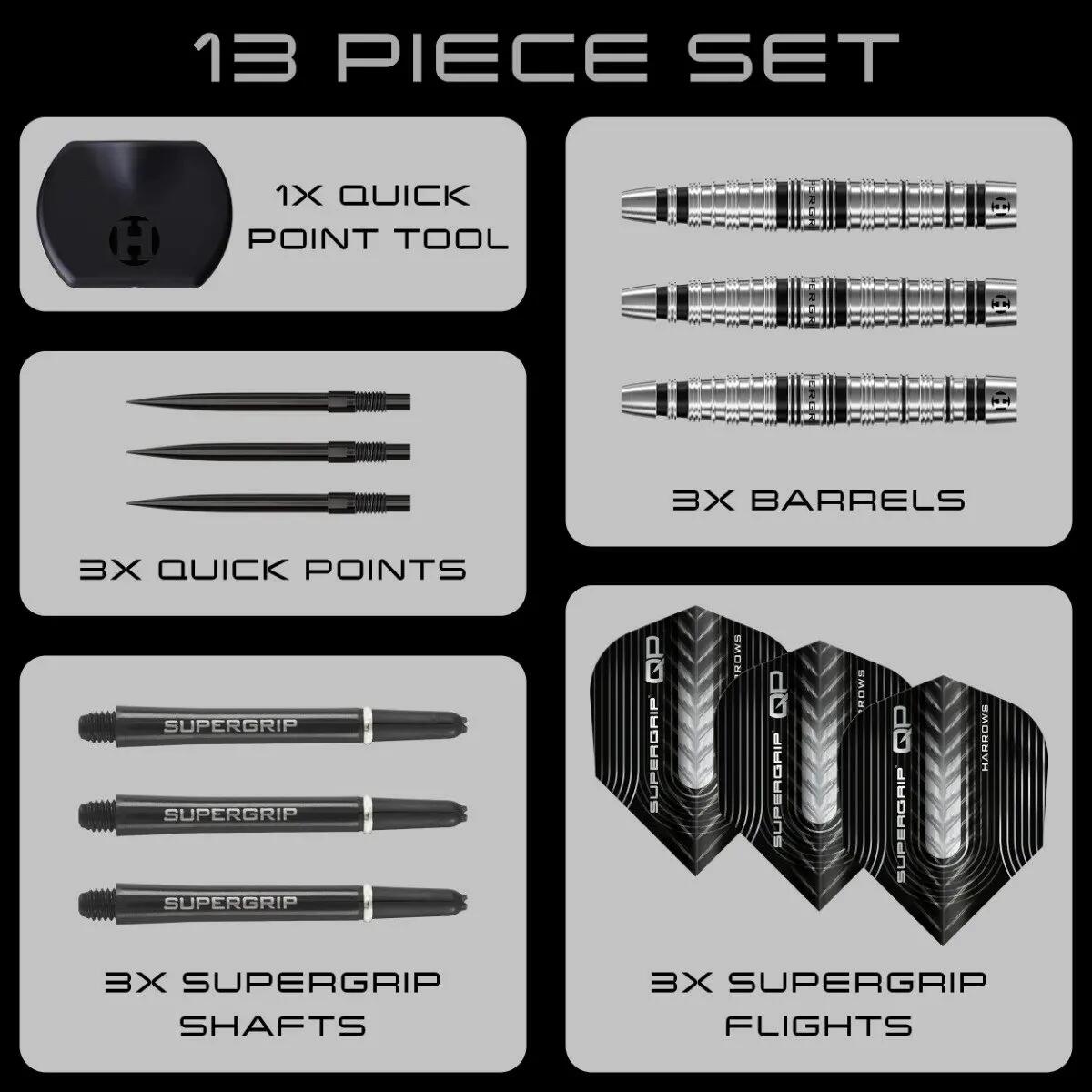QP Torpedo 90% Tungsten Dartpijlen 8/8