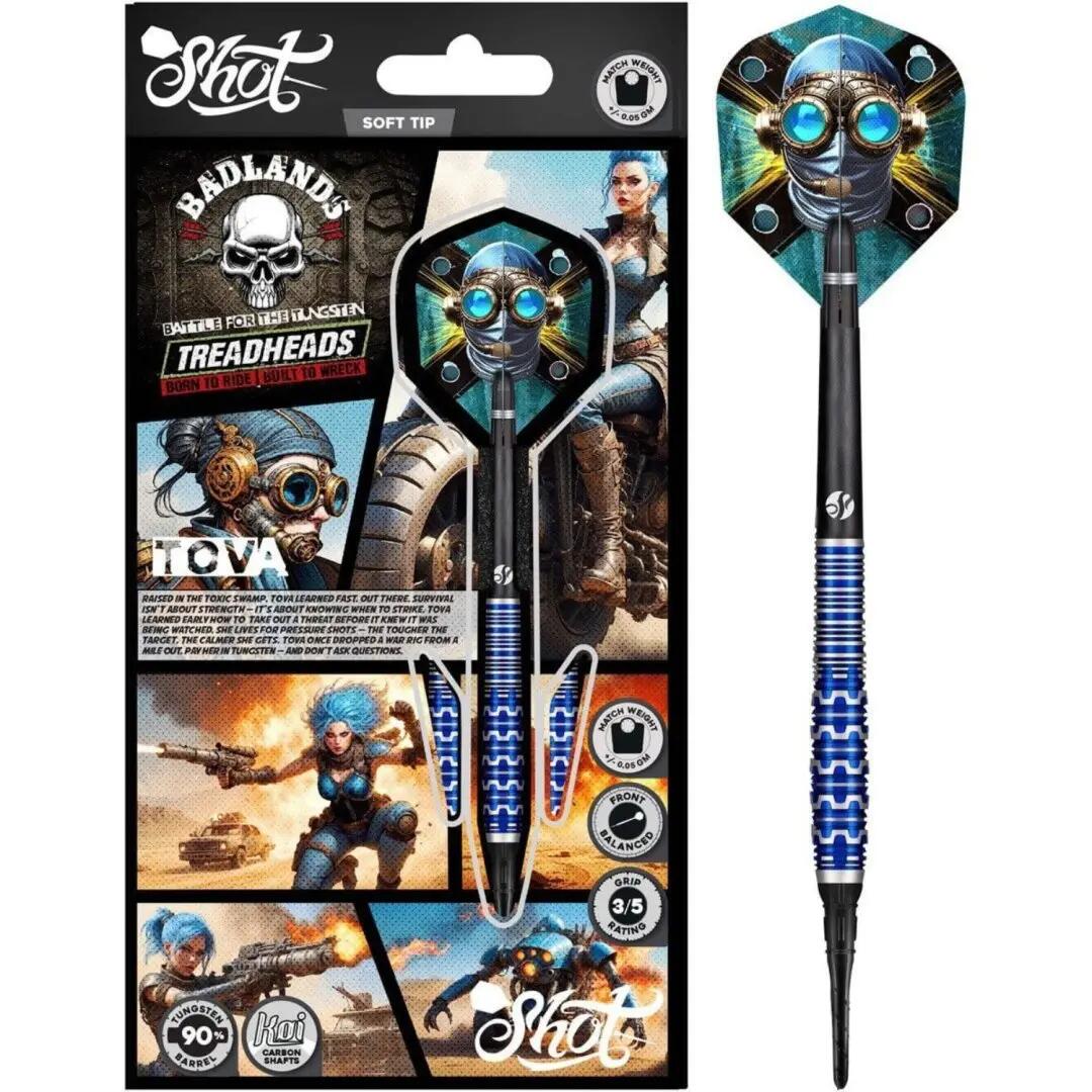 Badlands Tova 90% Tungsten Softtip Dartpijlen 7/7
