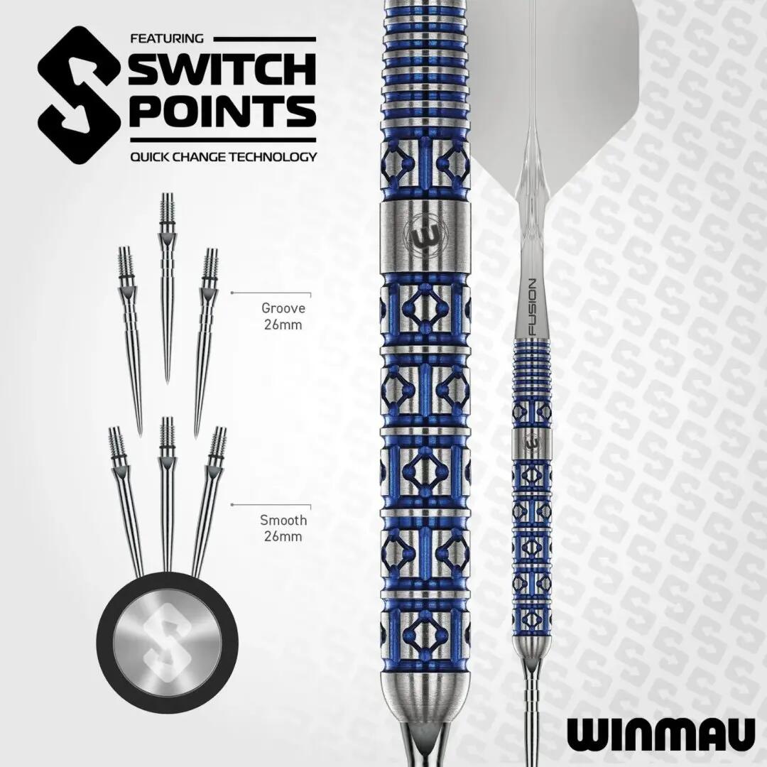 Lunaris Parallel 90% Switch 90% Tungsten Dartpijlen 6/7