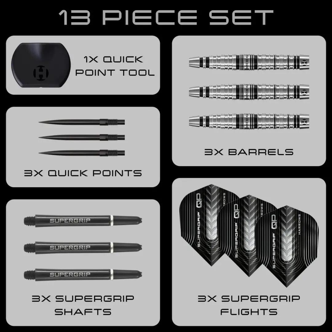 QP Torpedo 90% Tungsten Dartpijlen 7/8