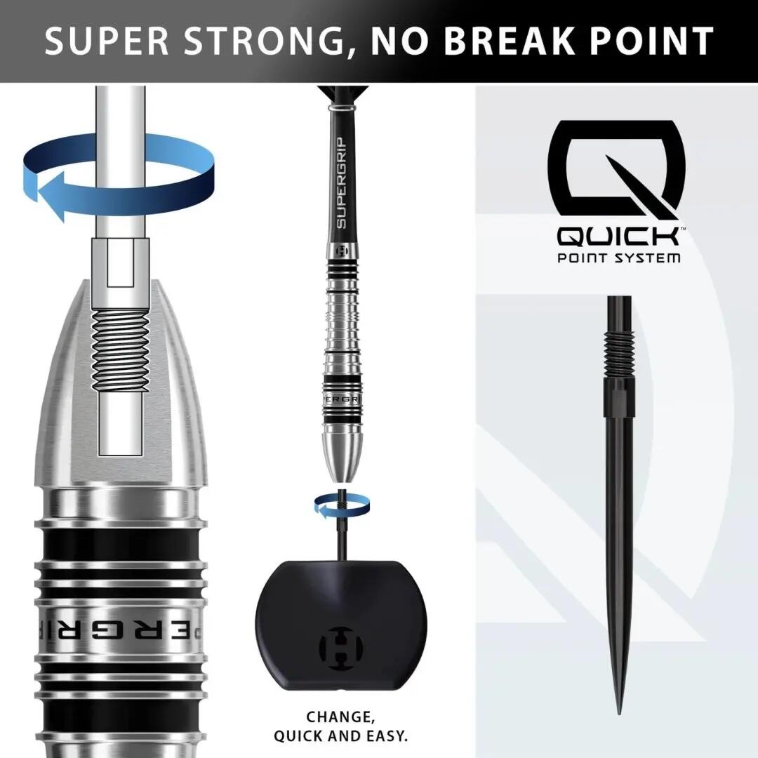 Supergrip QP Bomb 90% Tungsten Dartpijlen 5/8