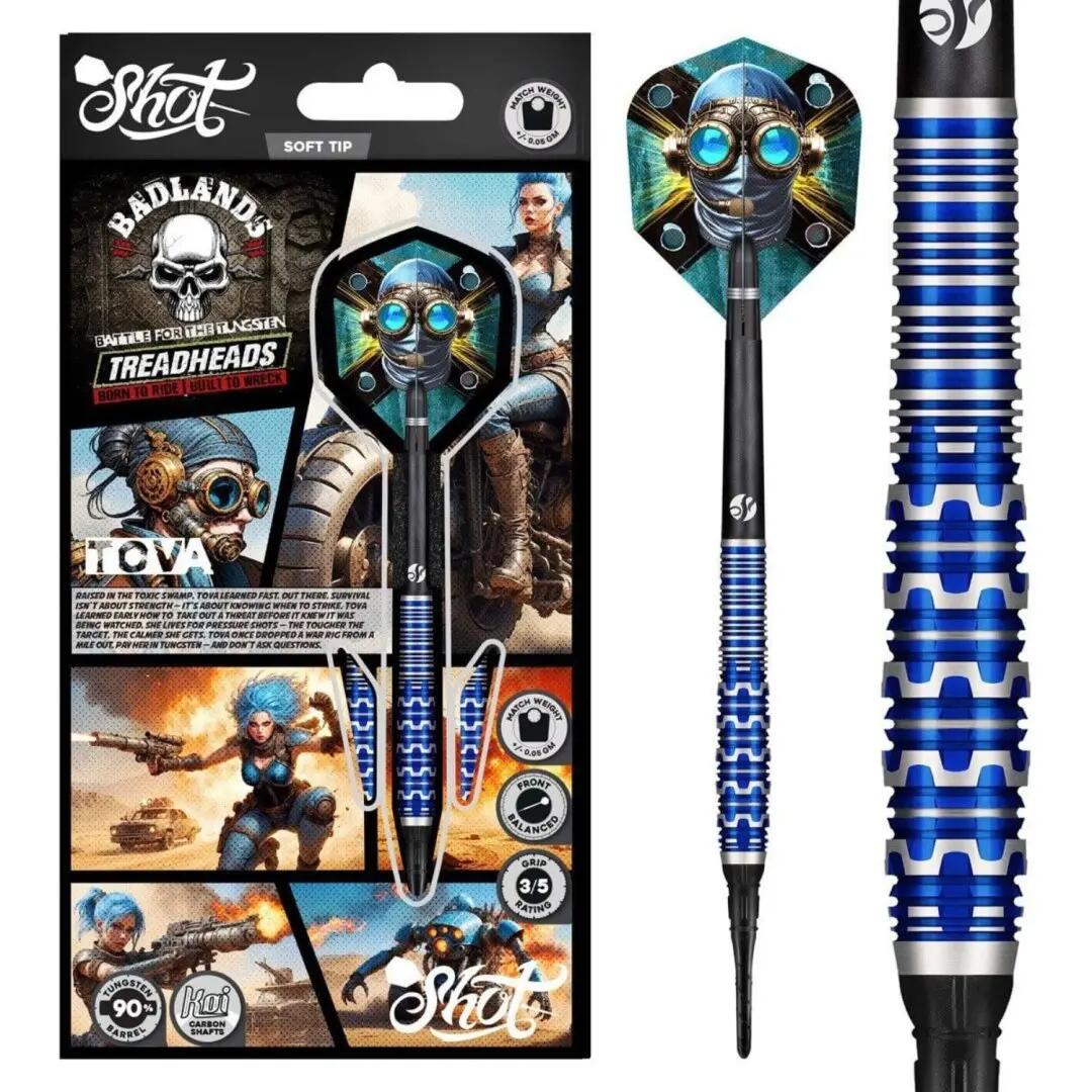 Badlands Tova 90% Tungsten Softtip Dartpijlen 3/7