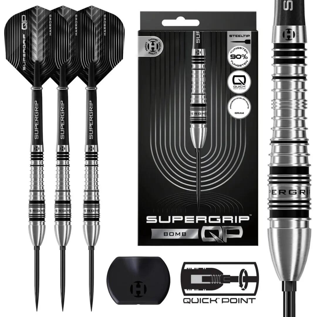 Supergrip QP Bomb 90% Tungsten Dartpijlen 2/8