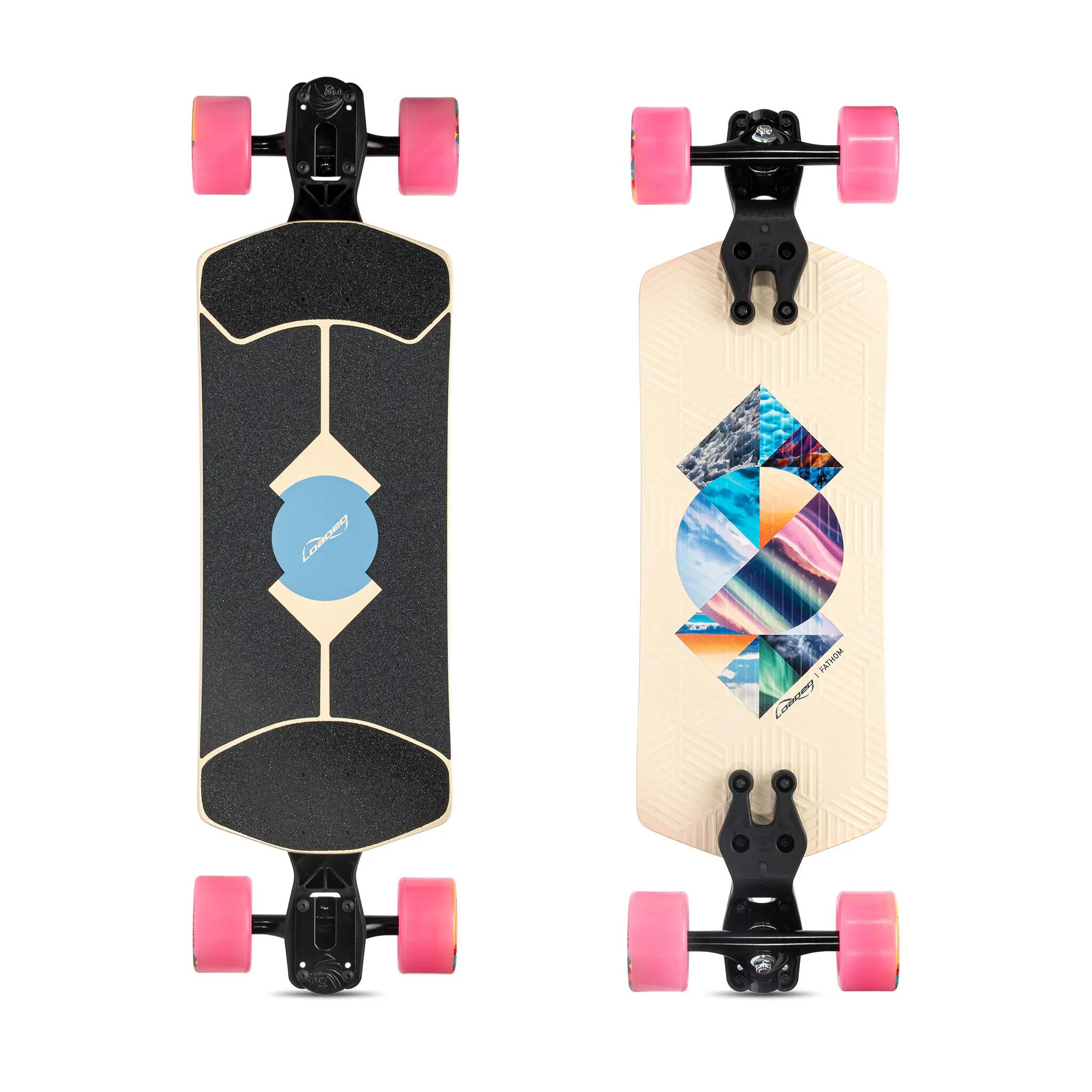 Complete Fathom Strata 33" - Skateboard Complet en Erable 7 Plis - Rose - 3/4