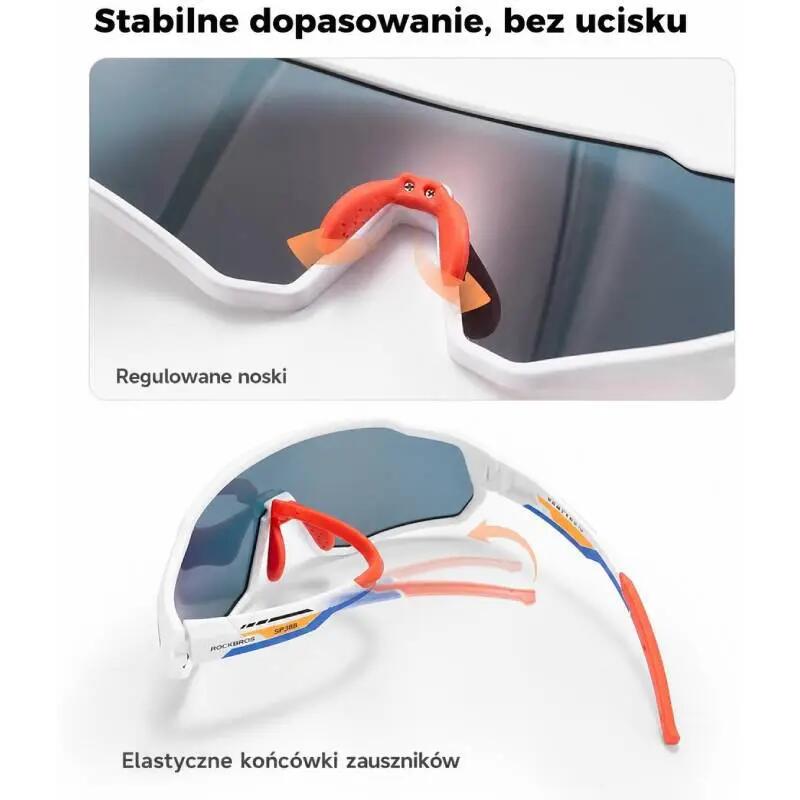 Okulary rowerowe / sportowe dziecięce, junior fotochrom ROCKBROS 1411003506 5/6