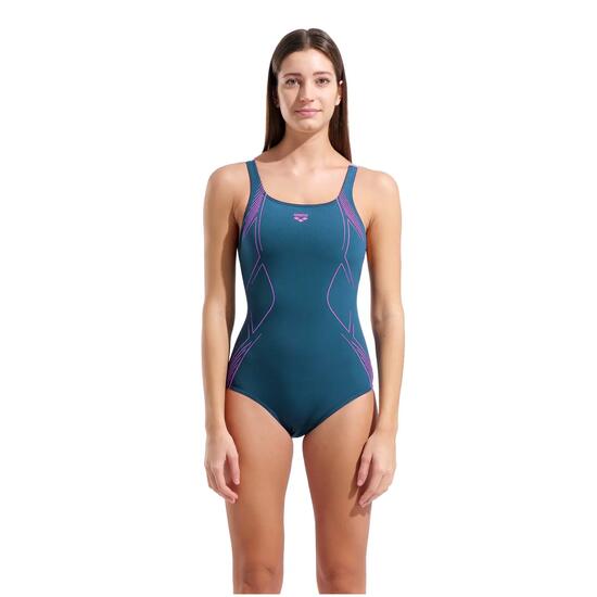 arena Badeanzug Damen Graphic Swimmsuit Swim Pro Back