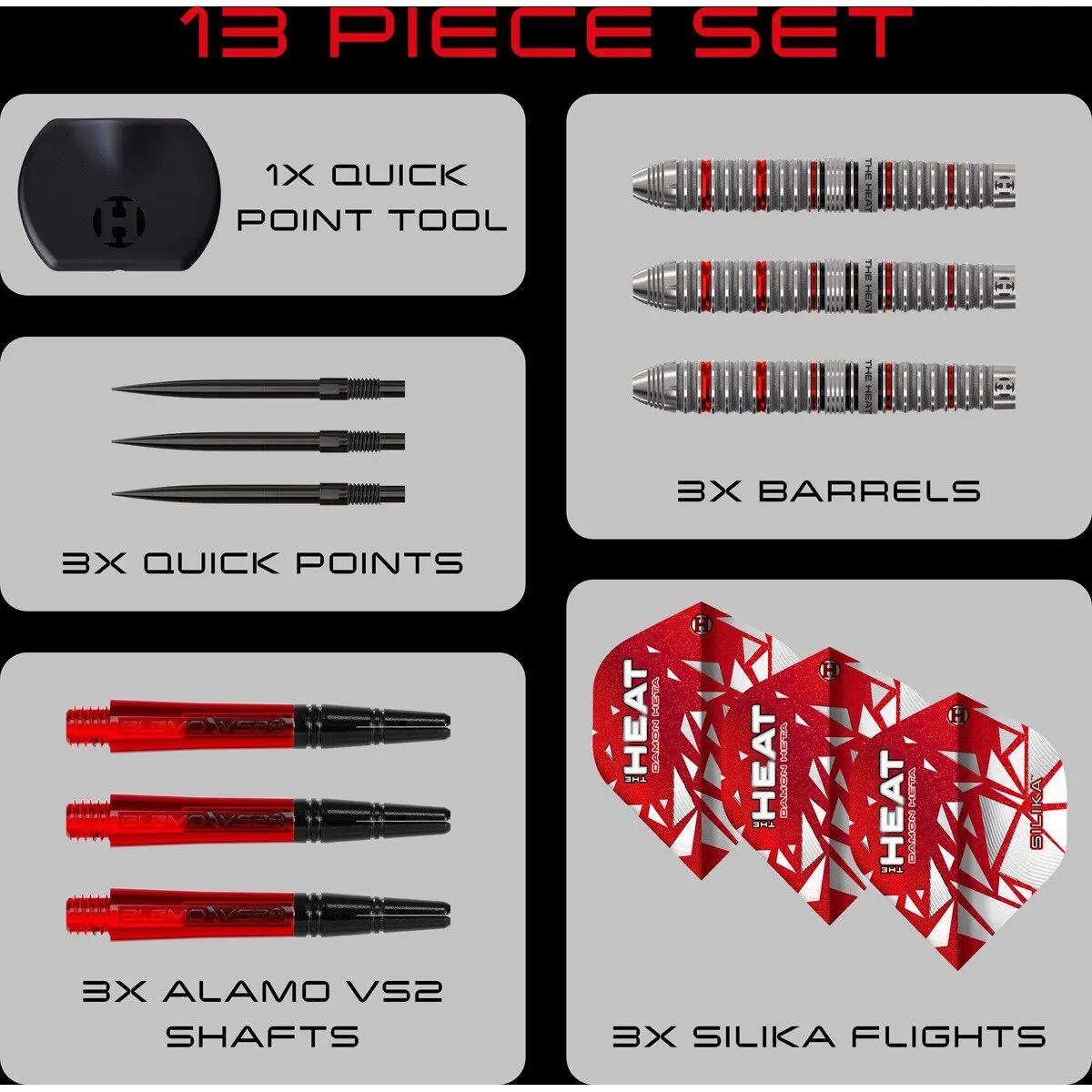 Damon Heta Series 4 90% Tungsten dartpfeile 8/8