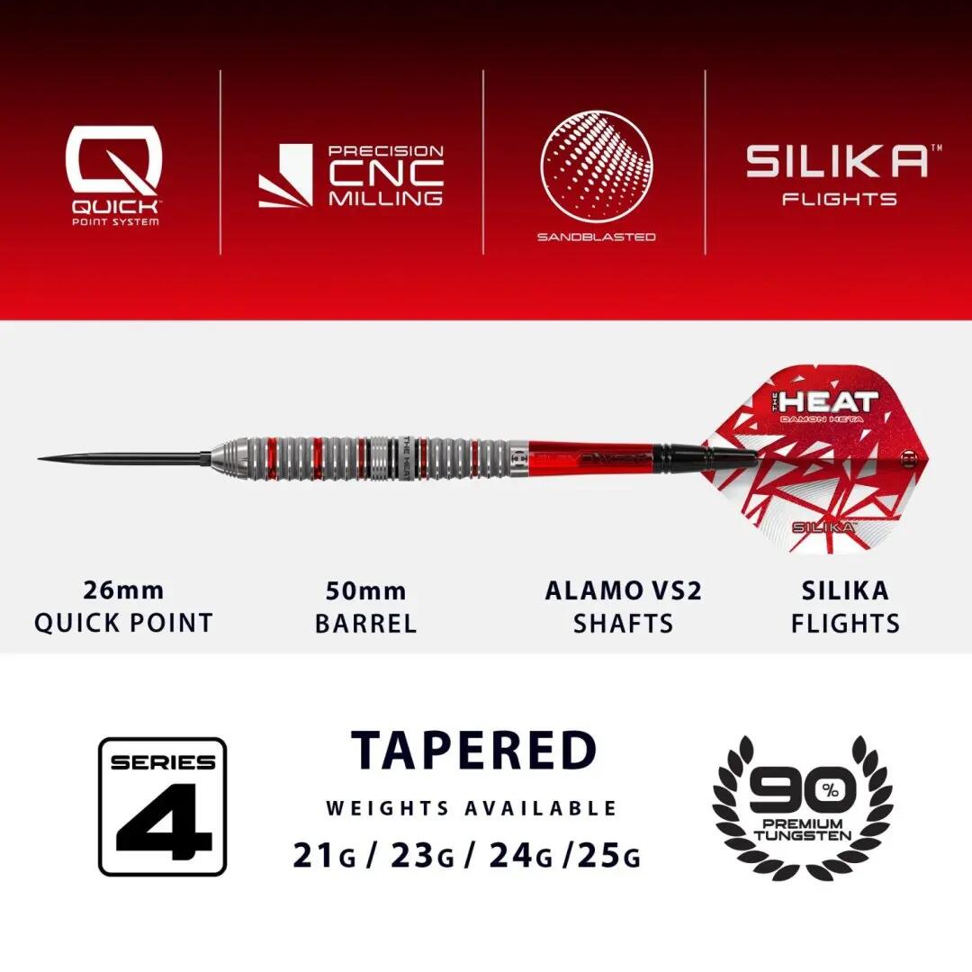 Damon Heta Series 4 90% Tungsten dartpfeile 6/8
