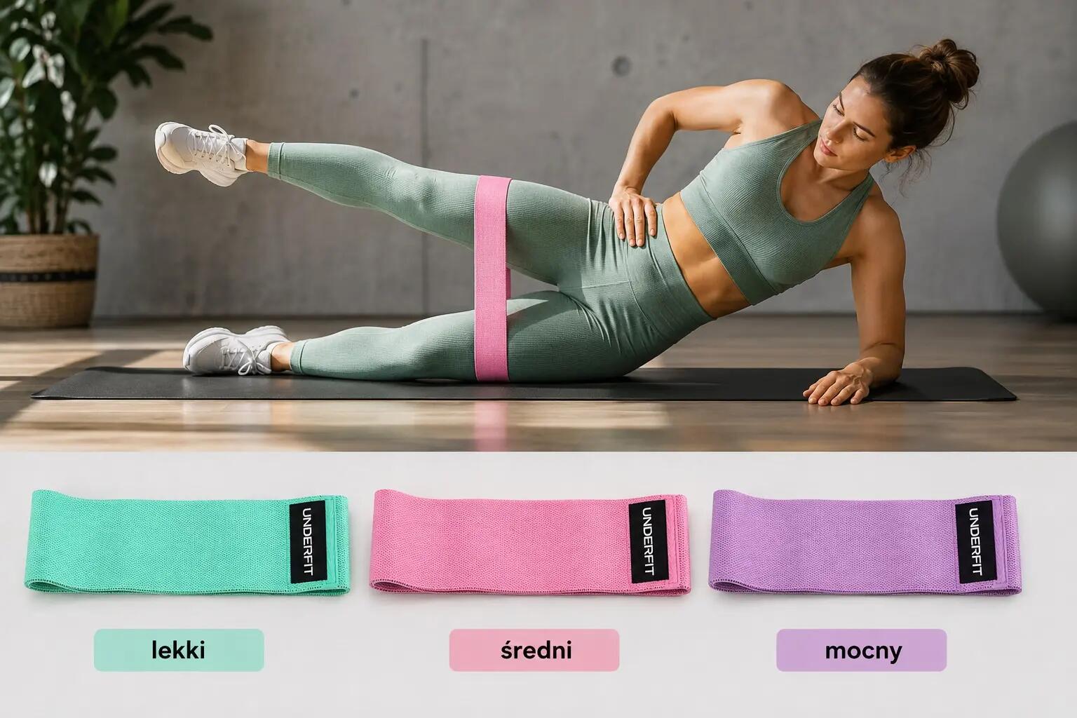 Gumy oporowe mini bands set UNDERFIT Pastel Power 7/13
