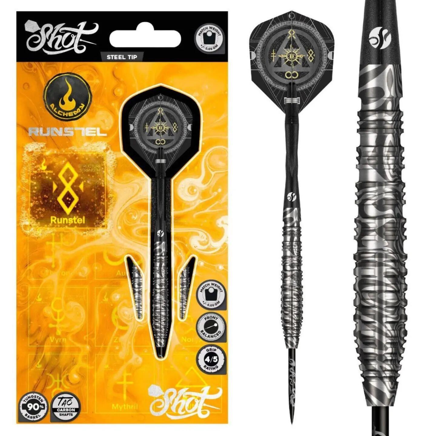 Runstel 90% Tungsten dartpfeile 2/6