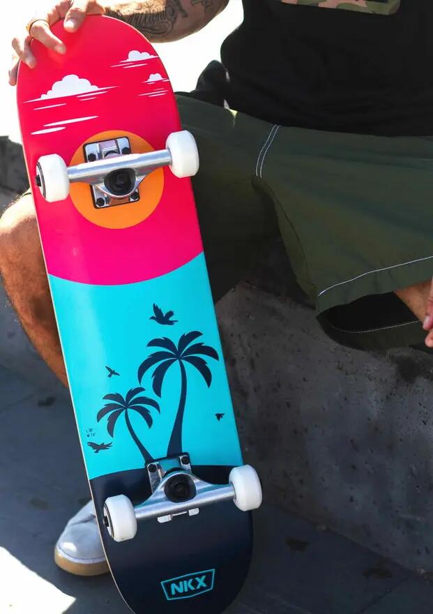 Skateboard Bluered, 7,5" 2/4