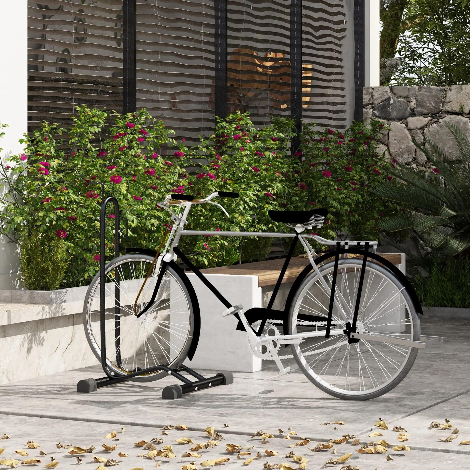 Porte-vélo - Camping - Garage/maison - Autoportant, réglable, acier 4/6