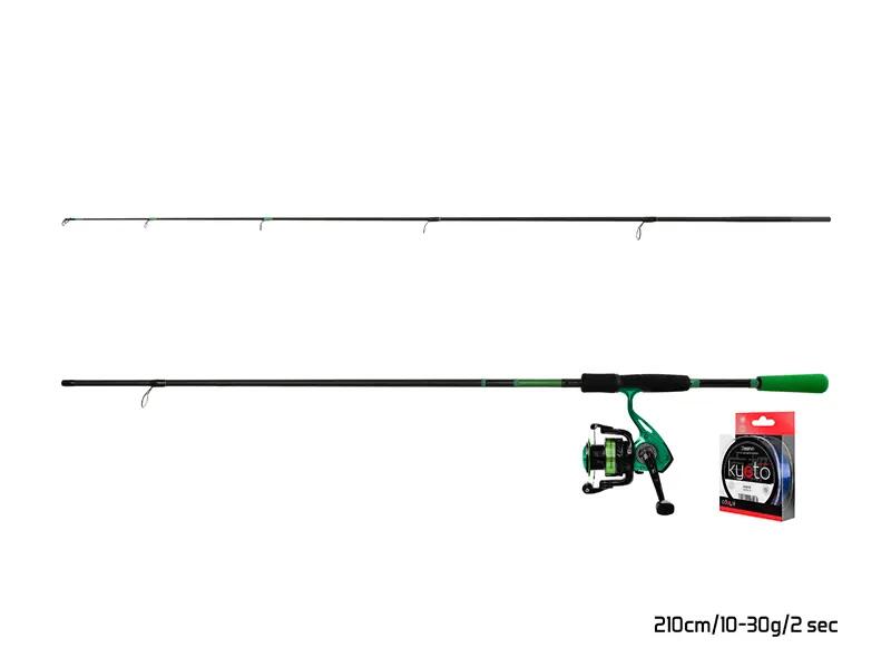 Lot carnassier GreenSPIN | 180cm/30g + 2T + 0,181mm 3/4
